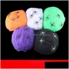 Dekoracja imprezy 20G Halloween Scary Decor Elastery Spider Web Cobwes Bawełniany Horror dla baru Haunted House Scena Props Drop dostawa dhlp3