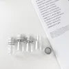 Butelki do przechowywania mini 5 ml plastiku z aluminiowym zestawem do śrubowego zestawu do przenośnego zwierzaka przenośne słoiki