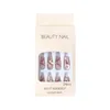 Falska naglar 24st Fairy Butterfly Korean Sweet Style Nail Tips Artificial For Girl Lady Wearable