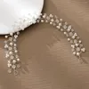 Haarspeldjes Keramiek Kristallen Hoofdbanden Bruiloft Accessoires Handgemaakte Bloemen Parel Strass Hoofddeksels Ornament Voor Bruid Meisjes