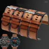 Watch Bands 24mm 26mm DZT2002 DZ7408 DZ4476 DZ4343 STRAP BROWN WATHTBAND RETRO WRISTWATCHESバンド用