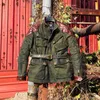 Mäns jackor Fast Us Europe Size Army Style Super Heavy äkta Cowhide 23oz Canvas Coat Högkvalitativ vaxvatten Proof M65 Jacka 230911