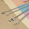 Chains Cuban Chain 925 Sterling Silver Fashion Jewelry Ins Belt Buckle Necklace Minimalist Elegance Collar