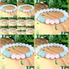 Из бисера Mg1203 Новый дизайн Женский браслет с кристаллами энергии Garde Moonstone Rose Aquamarine Mala Beads Yoga Jewelry Drop Delivery Dhgarden Dh5D4