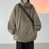 Jaquetas masculinas outono moda techwear homens oversized streetwear ao ar livre com capuz impermeável blusão preto exército tático outerwear 230911