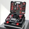 Electric Drill Borr Hand Tool Set Hardware Electrician Underhåll Multifunktionell Toolbox Metal Wall Plate 220930223N