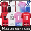 23 24 Giroud Pulisic adult Soccer Jerseys 2023 2024 AC S Rebic theo reijnders Kessie de Ketelaere Rafa Leao Football Player Men Kids Kids uniformi 16-4xl