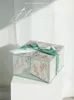 Embrulho para presente caixa de doces de casamento dama de honra quadrado portátil