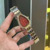 Montres de luxe pour femmes montre en or rose avec diamants montres-bracelets de créateurs de marque supérieure pour dame cadeaux de Noël cadeau de fête des mères Vale275I