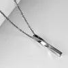 Pendant Necklaces Modyle 2023 Twist Geometric Jewelry For Men Women Stainless Steel Chain Hip Hop Party Accessories Gifts