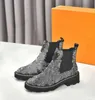 Designerankle Boots 패션 팀 청키 고급 부츠 송아지 kin 마틴 겨울 숙녀 실크 소 가죽 가죽 플랫폼 플랫 하이 탑 캐주얼 스니커즈