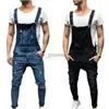 Men's Jeans Men039s Jeans Mens Casual Overall Skinny Solid Color Pants Dungarees Slim Fit Trousers Male Overalls Jump Suit Denim For Men1819296L230911