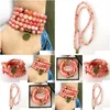 Kościa MG1365 Watermelon Mashan Jade 108 Bransoletka Mala Nowa design Joga Naszyjnik Duchowy uzdrowienie NCE Biżuteria dla kobiet DHGARDEN DH89X