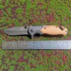 7CR17 Stål Portabel multifunktionell knivficka Kniv Fällfrukt Kniv Hög hårdhet High-Endträhandtag Fold Knife