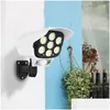 Lâmpadas de parede ao ar livre 77 LED 3 modos Lâmpada solar Luzes de segurança sem fio Pir Motion Sensor Spot Light para Garden Park Street Store Outsid Dhzo2