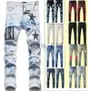 Men's Jeans Designer Jeans Mens Skinny Jeans Desig 55 Colors Pants Long Hippop Sticker Embroidery Slim Denim Straight streetwear Skinny Pants wholesale 29-38 x0911