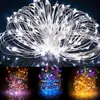 New string lights 100M 1000 LED Lights Copper Wire String Light Outdoor Waterproof Fairy Lamp For Garden Wedding Christmas Decorat2527