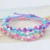 Macaron Color Bead Woven Armband Princess Beaded Armband Party Friendshud Student Kids Armband Fashion Smycken