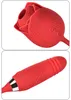 Volwassen speelgoed Vasana 10 Speed Rose zuigvibrator voor vrouwen 2 in 1 clitorisstimulator en liefdesei-dildo met telescopische stuwkracht 230911
