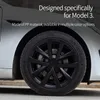 غطاء عجلة 4pcs لـ Tesla Model 3 مقاس 18 بوصة غطاء العجلة استبدال Wheel Cap Cap Cover Full Rim Rim For Wheels Accessories