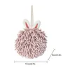 Handdoek Eenvoudig Schattige Zachte Hand Heren Draagbare Rag Chenille Handbal Hangend Toilet Huishoudelijk Absorberend