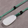 Collier de marque en Jade blanc naturel, pendentif personnalisé pour femmes, pendentifs en pierres, colliers de sœur, bijoux de bonne mode, bijoux ornés