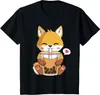 Herr t-skjortor kawaii anime dricka boba bubbla älskare t-shirt