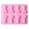 Baking Moulds Sexy Penis Cake Mold Dick Ice Cube Tray Soap Candle Sugar Mould Mini Cream Forms Craft Tools Chocolate Silicone Mold260I