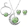Conjuntos de joyería de boda SONGDA Avatar Luna colgante collar para mujeres cabujón de cristal encantos moda en el cuello regalos 230909