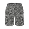 Herr shorts stam zebra bräda sommar svart vit ränder sport fitness strand korta byxor mode tryck plus storlek simning stammar