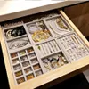 Ny låda DIY smycken förvaringsbricka ring armband presentförpackning smycken arrangör örhänge hållare mest rum utrymme s m storlek alternativ199z