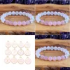 Beaded Mg1442 Strand 8 Mm Natural Madagascar Rose Quartz Wrist Yoga Mala Womens Snow Bracelet White Jade Heart Chakra Bracel Dhgarden Dhrr2