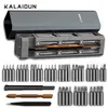 KALAIDUN 44 In 1 Screwdriver Set Precision Magnetic Bits Torx Screw Driver Kit Dismountable Tool Case For Watch PC Phone Repair 21326g