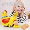 Intelligence toys Kids Electric Hen Laying Eggs Walking Toy Music Interactive Educational Toys for Boys Girls Birthday Christmas Gift 230911