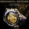 FORSINING Marke Luxus Herren Automatische Uhren Männer Kreative Skeleton Mechanische Uhren Männlich Edelstahl Armband Uhr SLZe1293332