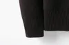 Fransız Sweaters Erkek Kadın Kış Sıcak Tasarımcı Uzun Kollu İnce Müret