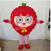 high quality Strawberry Mascot Costume Performance simulation Cartoon Anime theme character Adults Size Christmas Outdoor Advertising Outfit Suit