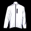 Cycling Jackets WOSAWE Cycling Jacket Reflective Windbreaker Night Glowing Running Waterproof Rainproof MTB Bicycle Bike Jacket Highly Visible 230911