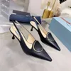 Sandales à bride arrière, chaussures de soirée, escarpins en cuir véritable, chaussures habillées à talons, bande étroite, bout ouvert, talons aiguilles, designers de luxe, chaussures d'usine