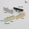 Bag Parts Accessories 5-20-100PCS Engrave YOUR NAME 45*13MM Metal Label Long Rectangle Purses Label Tags Metal For DIY Handbag Bags Metal Labels 230909