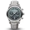Carl F Bucherer Horloge Marley Dragon Flyback Chronograaf Grijs Blauwe Wijzerplaat Top Lederen Band Quartz Heren Horloge Horloges voor Men341t