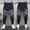 メンズジーンズメンズジーンズメンジャンパンツバギーレギンスファッションストリートウェアブラックデニム服貨物カウボーイ韓国スタイルオリジナル全体的なスプライスズボンl230911