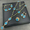 Necklace Earrings Set Natural Handmade Malay Jade Inlaid Rhinestone Personality Light Luxury Female Wedding Banquet Jewelry