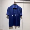 Polos masculinos verão kiton algodão azul marinho camisa polo de manga curta