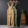 Mäns jeans Lossa New Men's Cargo Bib Overgav byxor Multi-Pocket övergripande män Casual Coveralls Suspenders Jumpsuits Rompers bär coveralll230911