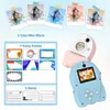 Toy Cameras Children Digital Camera Instant Print for Kids Thermal Po Printing Video Toys32G Memory Card 231008