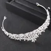 Luxury Rhinestone Bridal Crown Tiara Silver Plated Crystal Prom Crowns Headband Wedding Hair Accessories Jewelry Crown