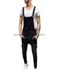 Jeans masculinos Men039s Jeans Mens Casual Geral Skinny Calças de cor sólida Dungarees Slim Fit Calças Masculinas Macacões Jump Suit Denim para Men1819296L230911