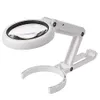 Loupes Loupe à lumière pliante LED pour lecture de papier de livre Portable 5X 11X Loupe Loupe pliable à main 230912