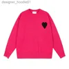 Men's Sweaters paris mens sweaters y2k hoodies designer heart classic knitwear sweater womens candy-colored pullover sweater cardigan crew neck streetwear L230912